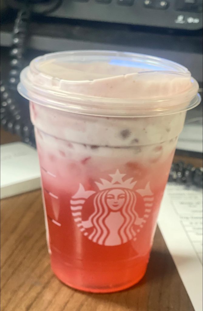 Strawberry Peach Cream Refresher