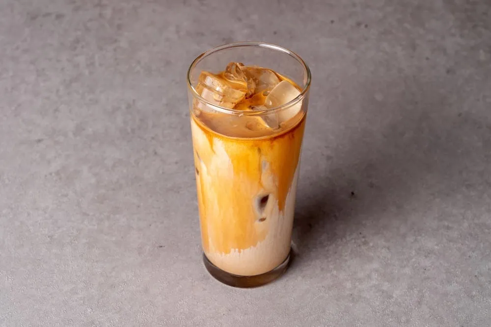 a cup of vanilla coffee 