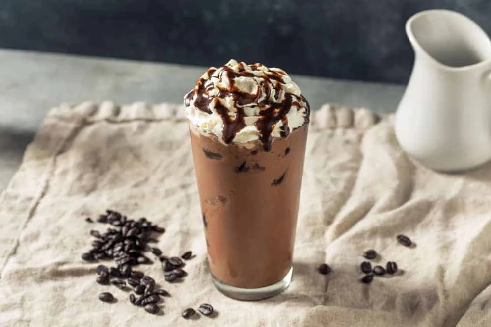 iced mocha coffee