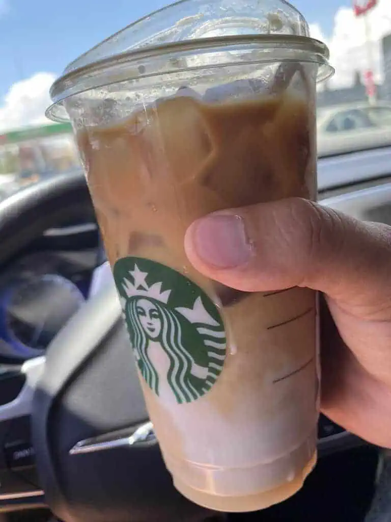 Iced Coconut Milk Mocha Macchiato