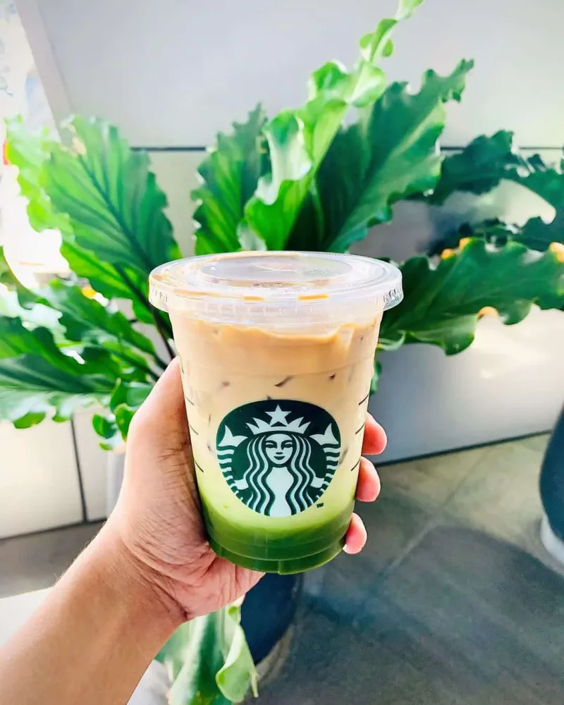 Matcha Espresso Fusion at starbucks