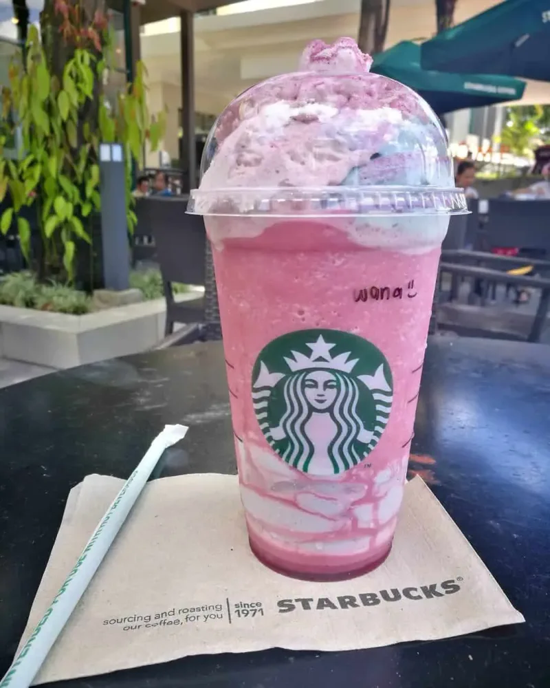 cotton candy frappuccino