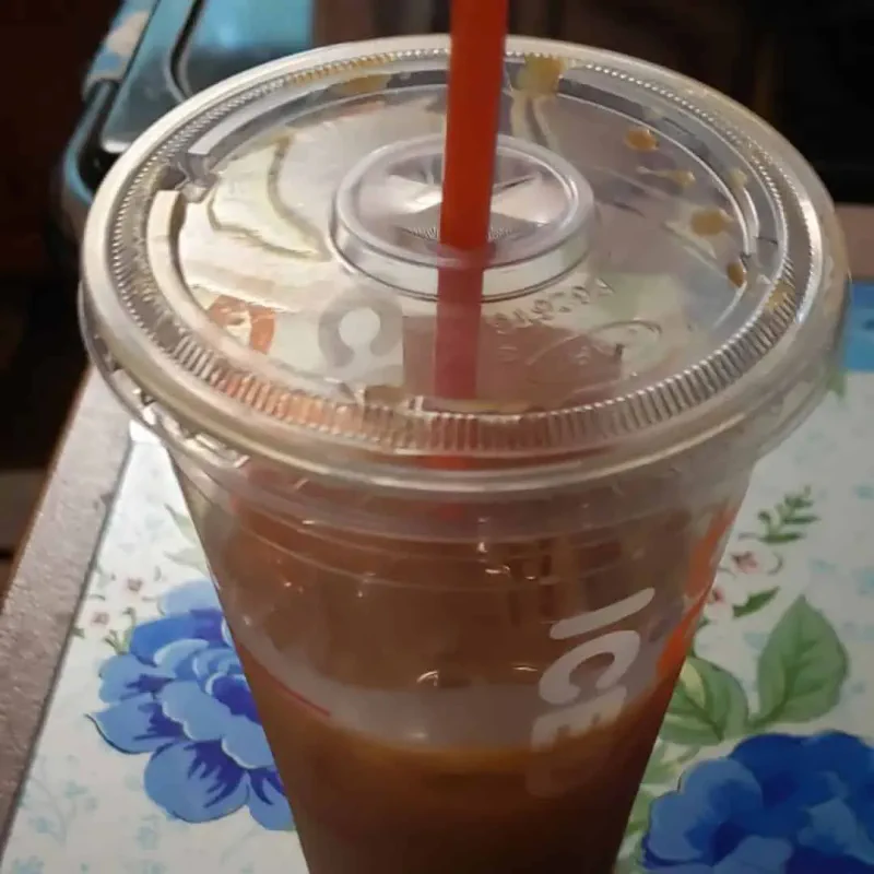 Coconut Macaroon iced coffee from Dunkin.