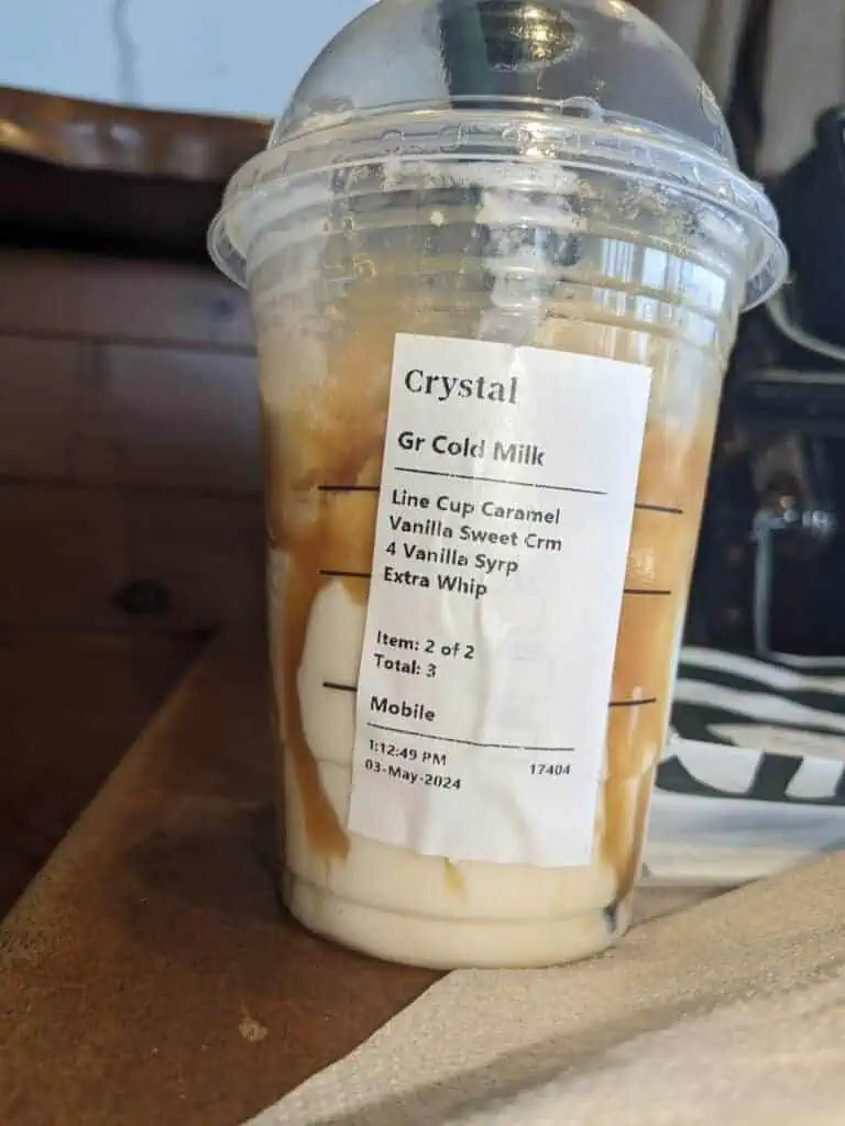 Vanilla Caramel Milk