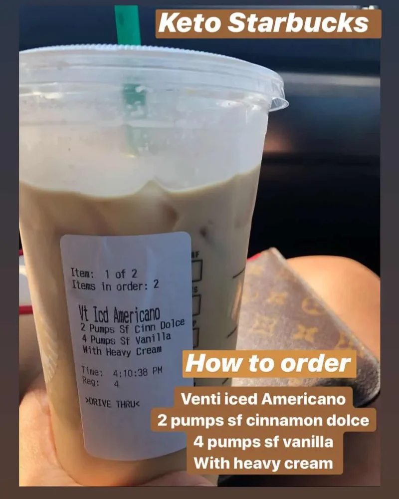 Keto Cinnamon Vanilla Iced Americano