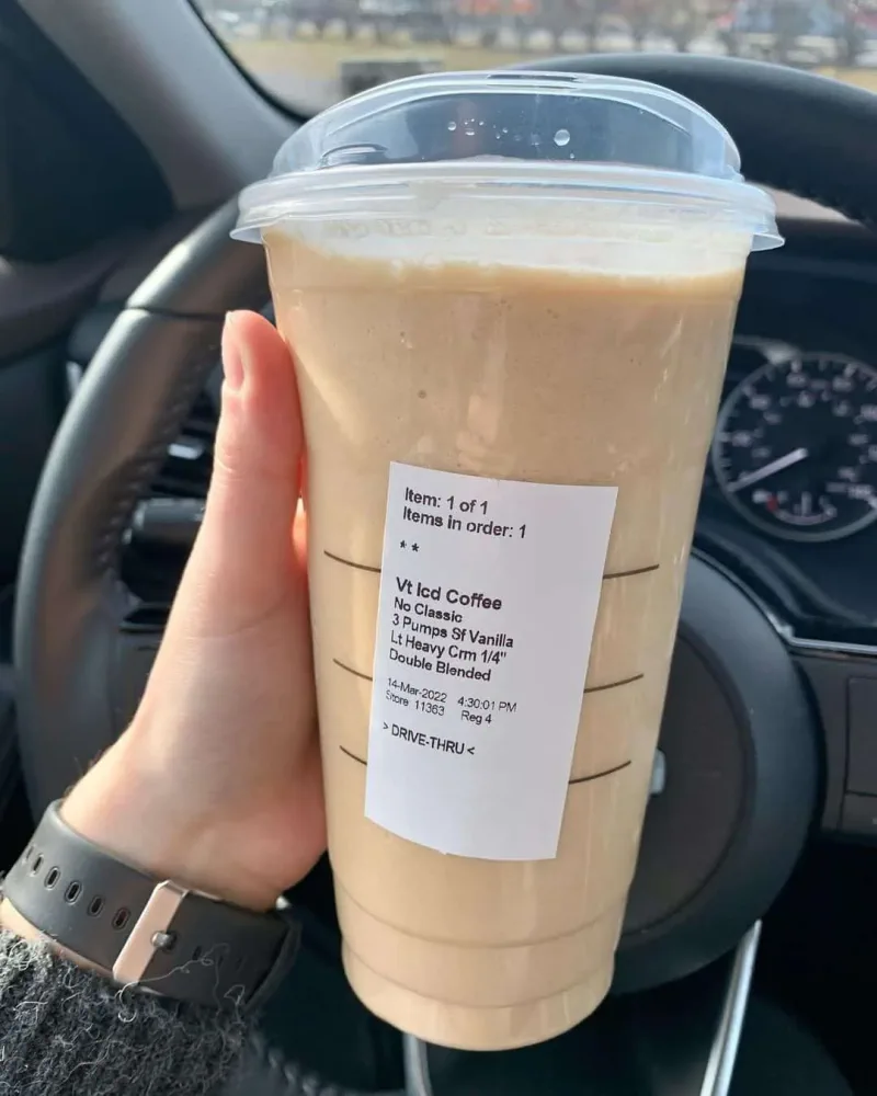 Keto Vanilla Iced Coffee at starbucks