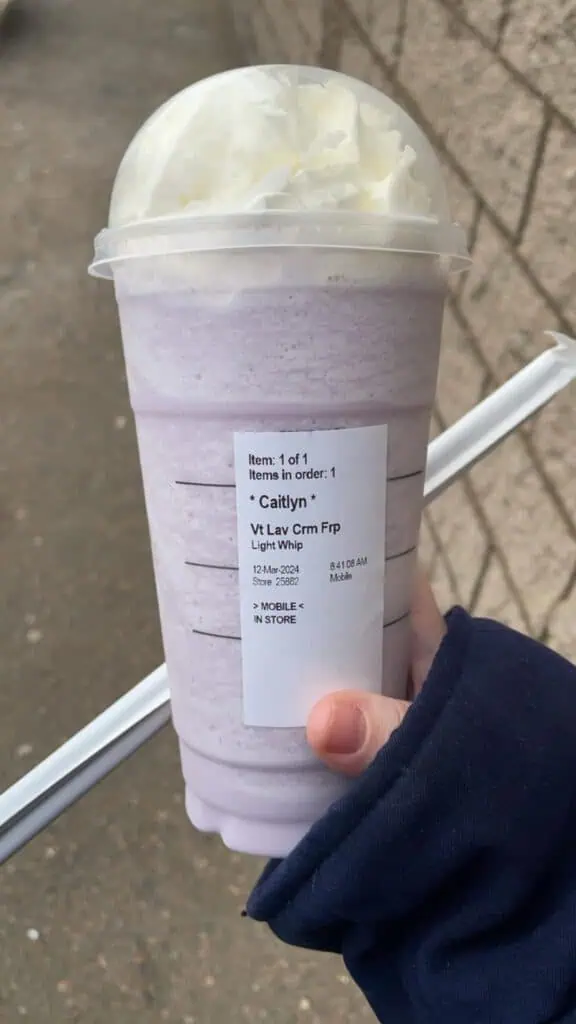 Lavender Frappuccino