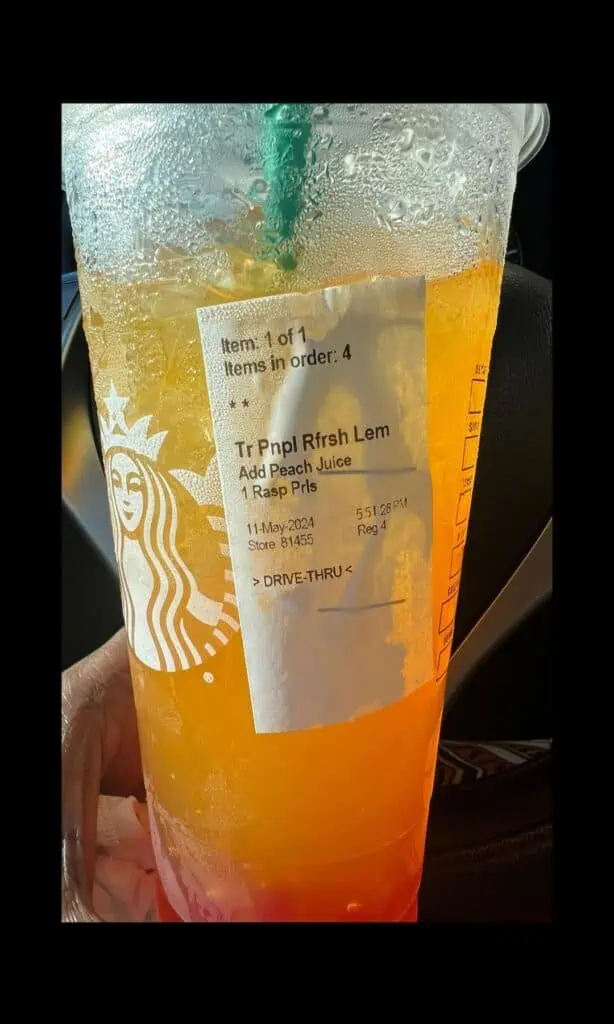 Pineapple passion fruit lemonade refresher