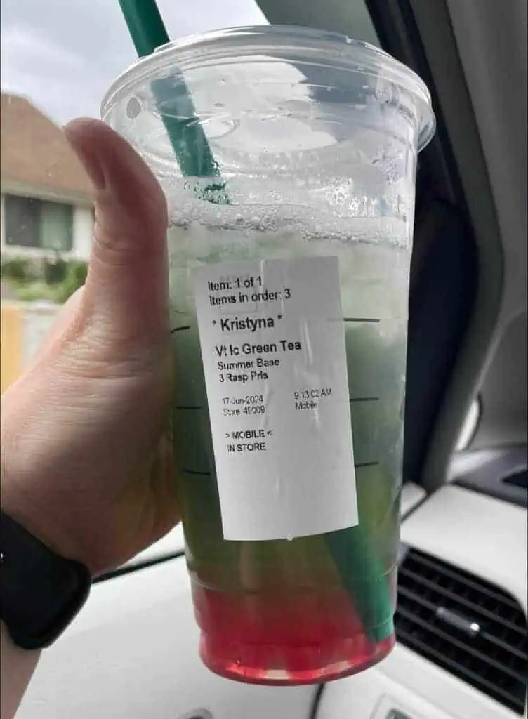 Raspberry Green Tea Refresher