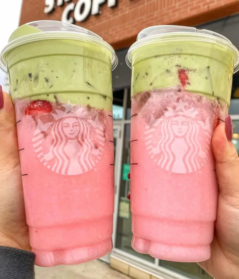 Strawberry-Coconut Matcha