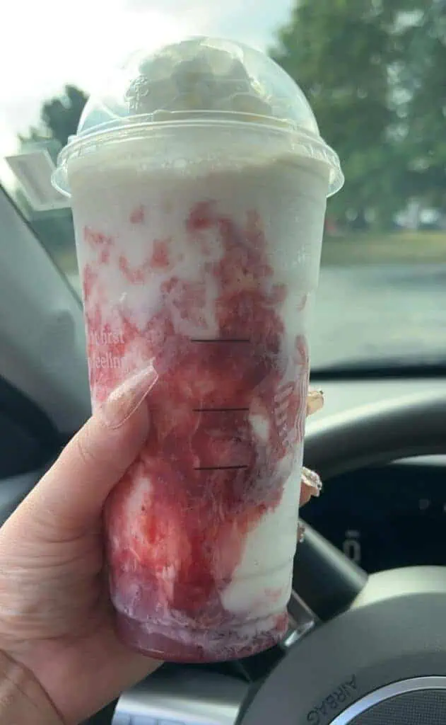 Strawberry Vanilla Mocha Frappe