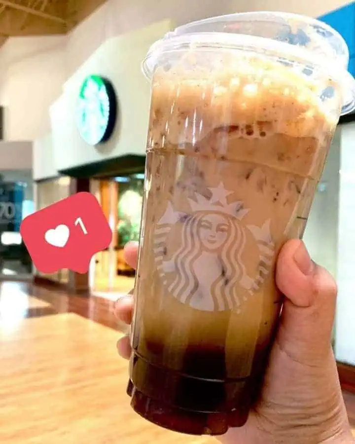 Venti Iced Shaken Espresso with oatmilk at starbucks