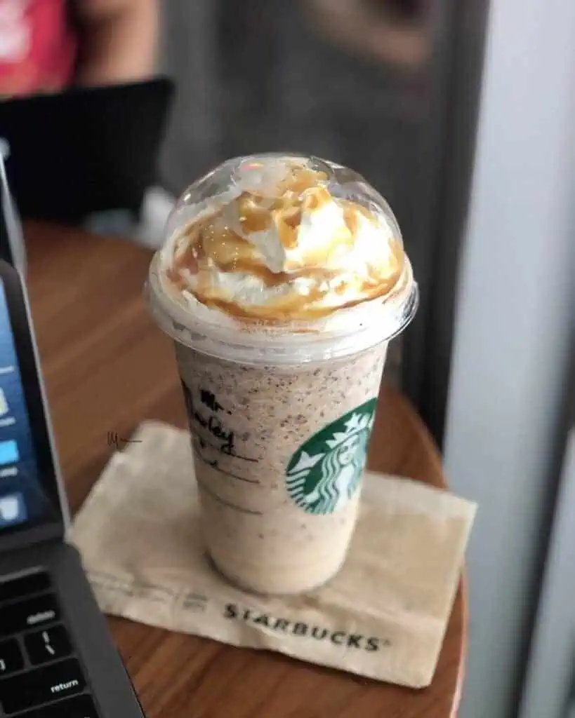 Vanilla Cream Frappucino at starbucks