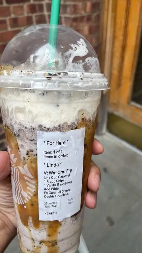 White Chocolate Chip Frappuccino