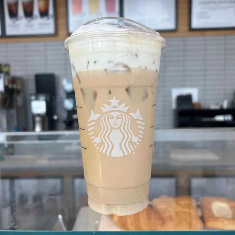 White Mocha with sweet cream cold foam at starbucks