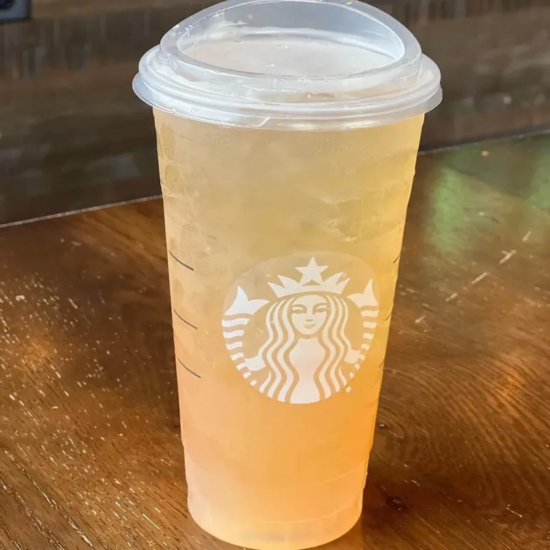 Iced Peach Green Tea Lemonade