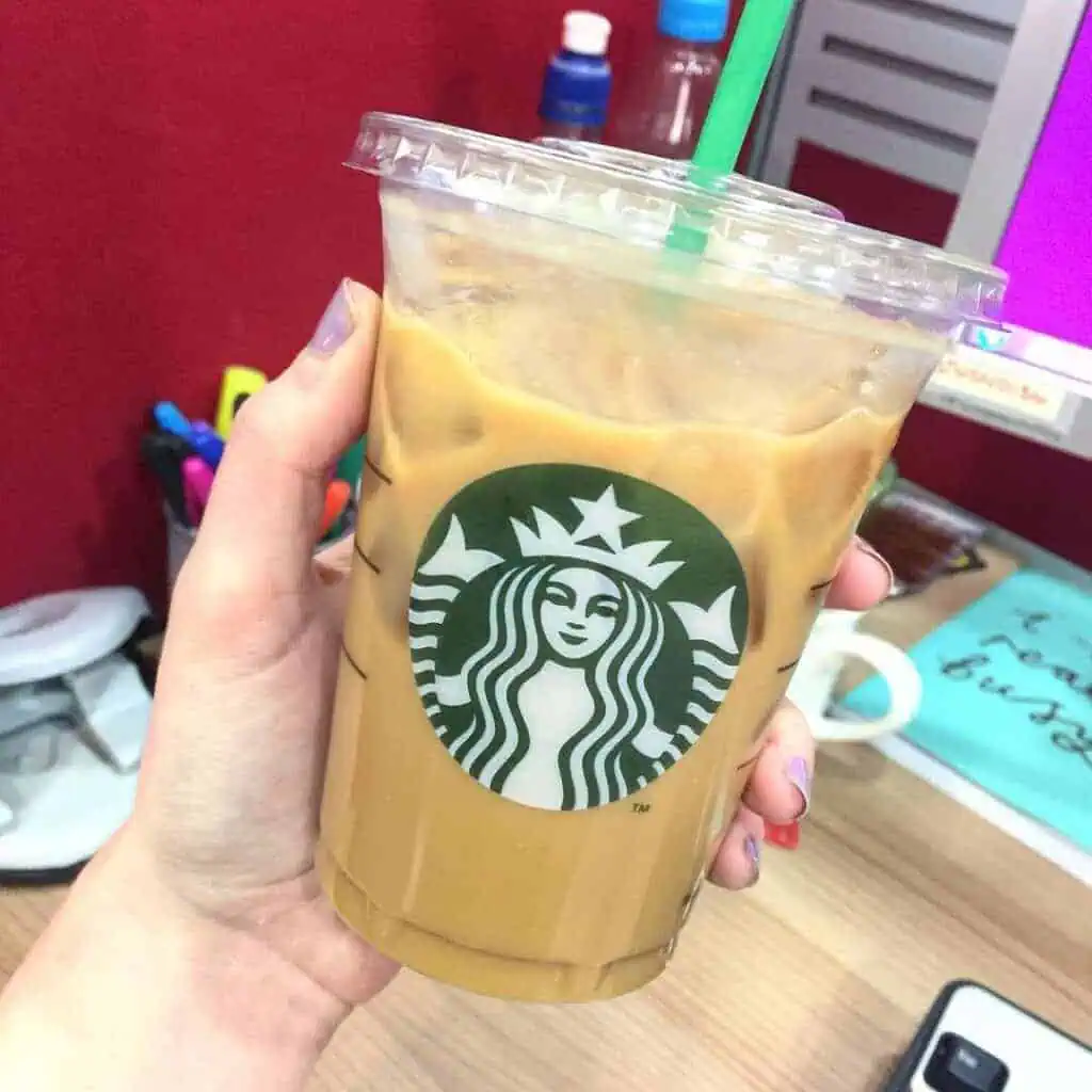 decaf vanilla iced latte starbucks