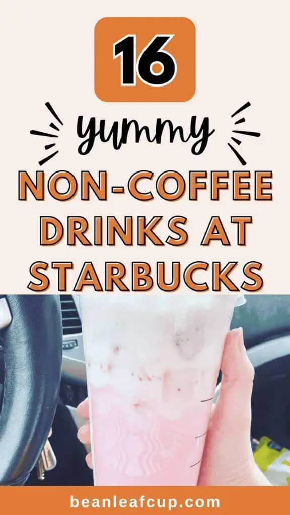 non-coffee drinks at starbucks