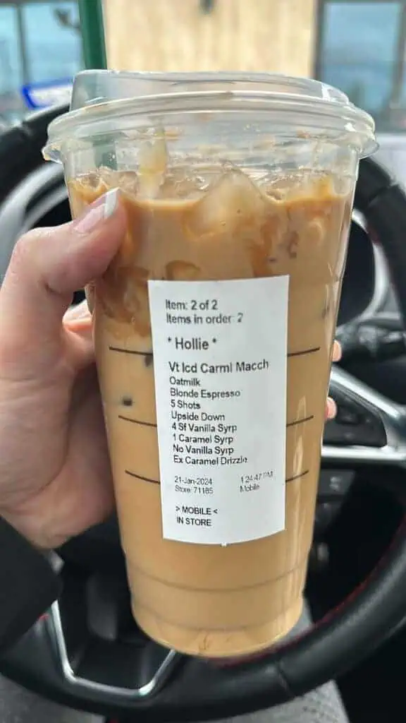 Blonde Upside Down Caramel Macchiato