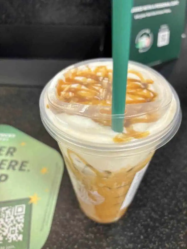 Caramel Iced Macchiato With Cold Foam