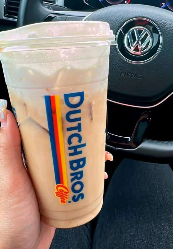 Iced Golden Eagle Latte extra sweet with Banana soft top