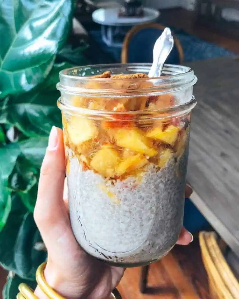 Peach Chia Pudding