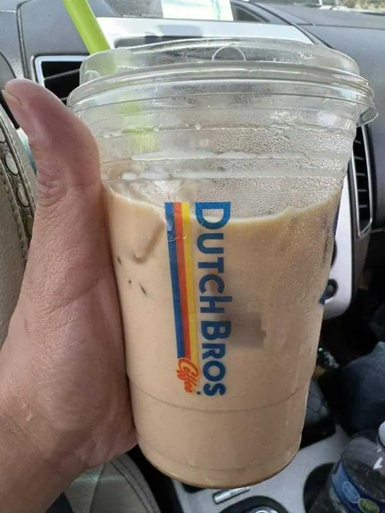 Salted caramel protein Latte