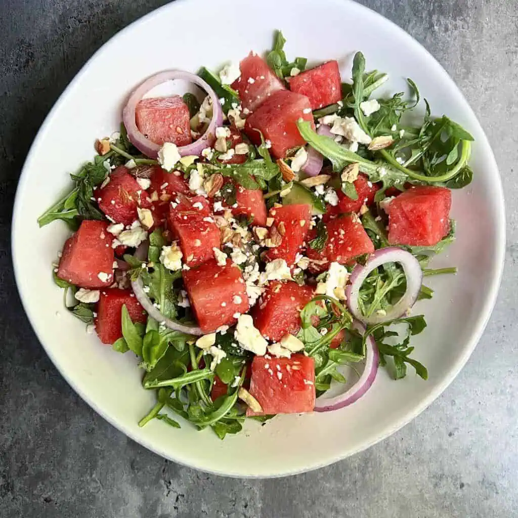 Watermelon Arugula Salad