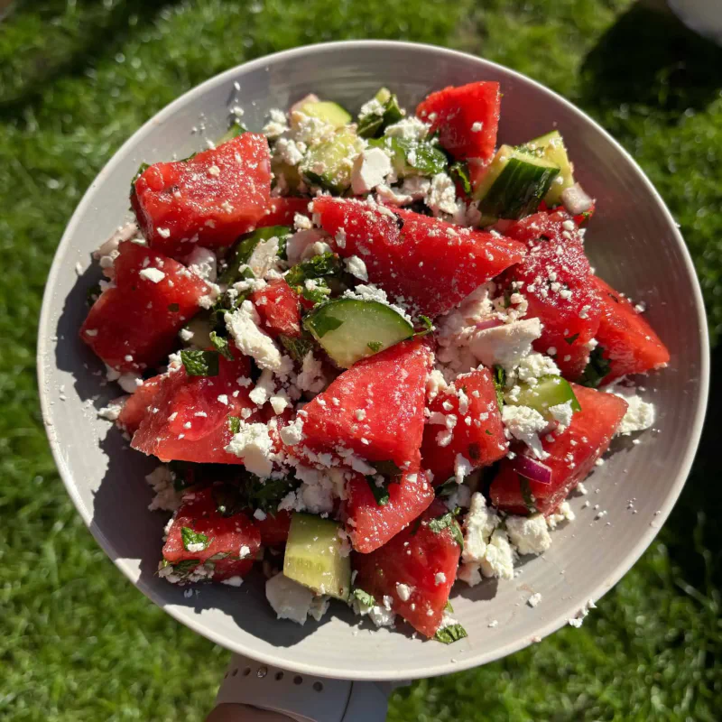 Watermelon Blueberry Salad