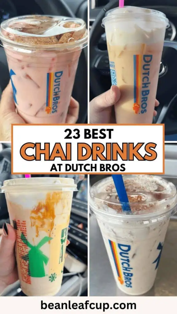 chai drinks at dutch bros