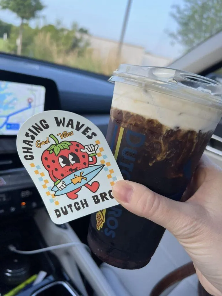 cold brew with sf vanilla and extra soft top.