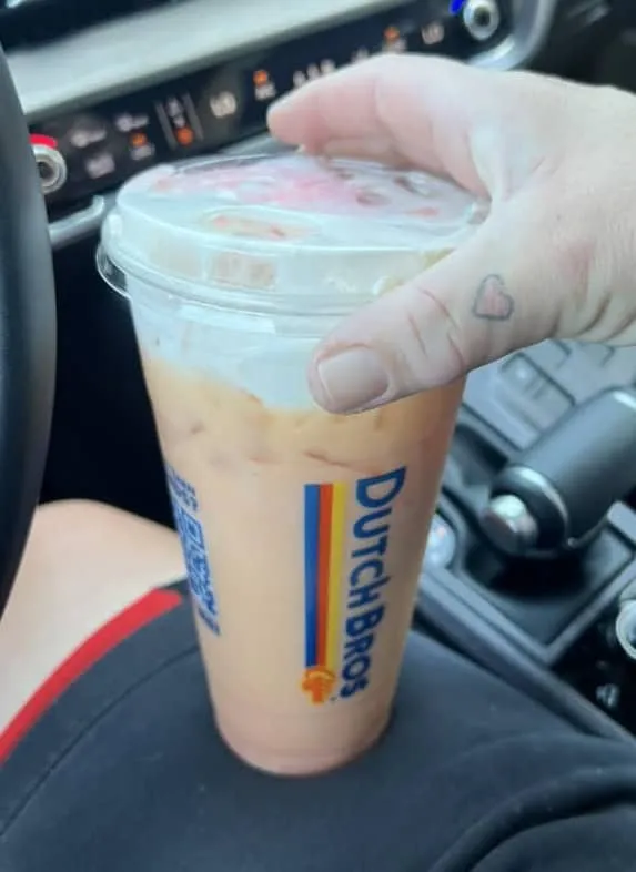 sherbet drink as a lemonade with soft top