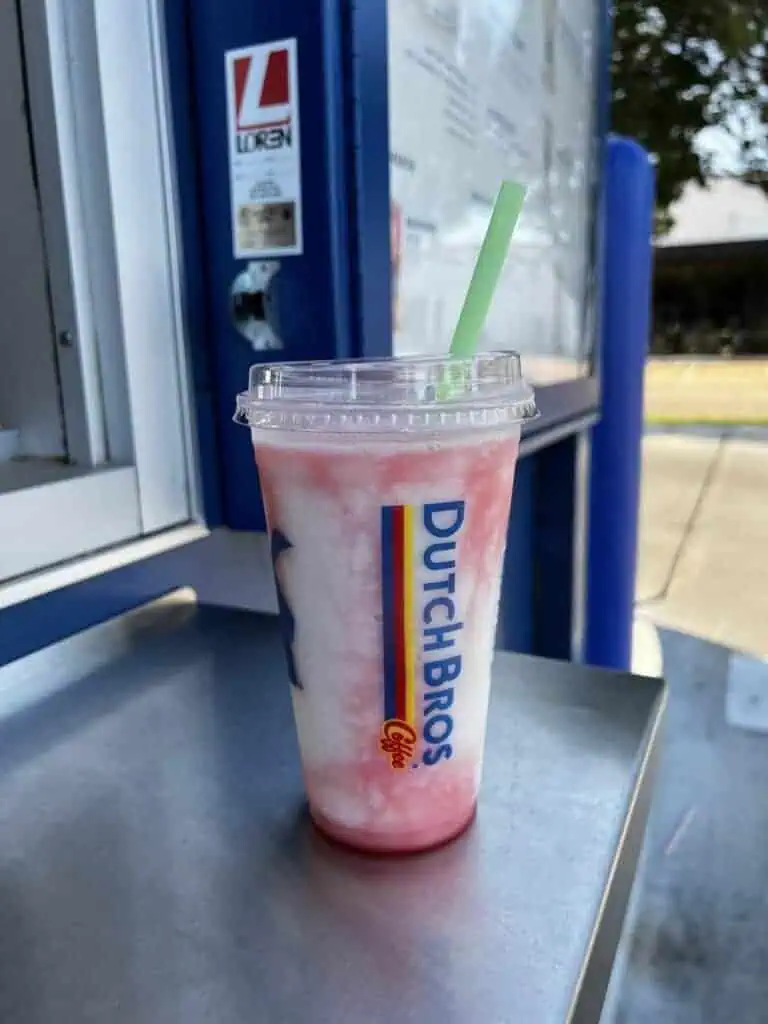 Blended Tropical Strawberry Float