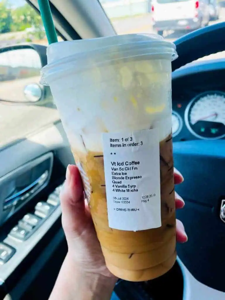Blonde Quad Vanilla Mocha Iced Coffee