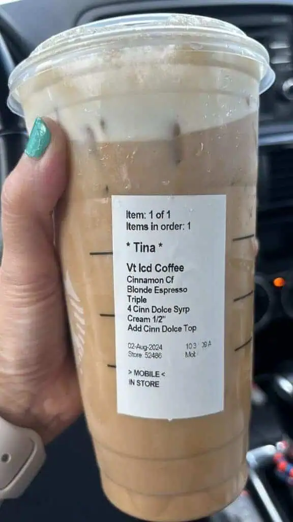 Cinnamon Dolce Triple Espresso