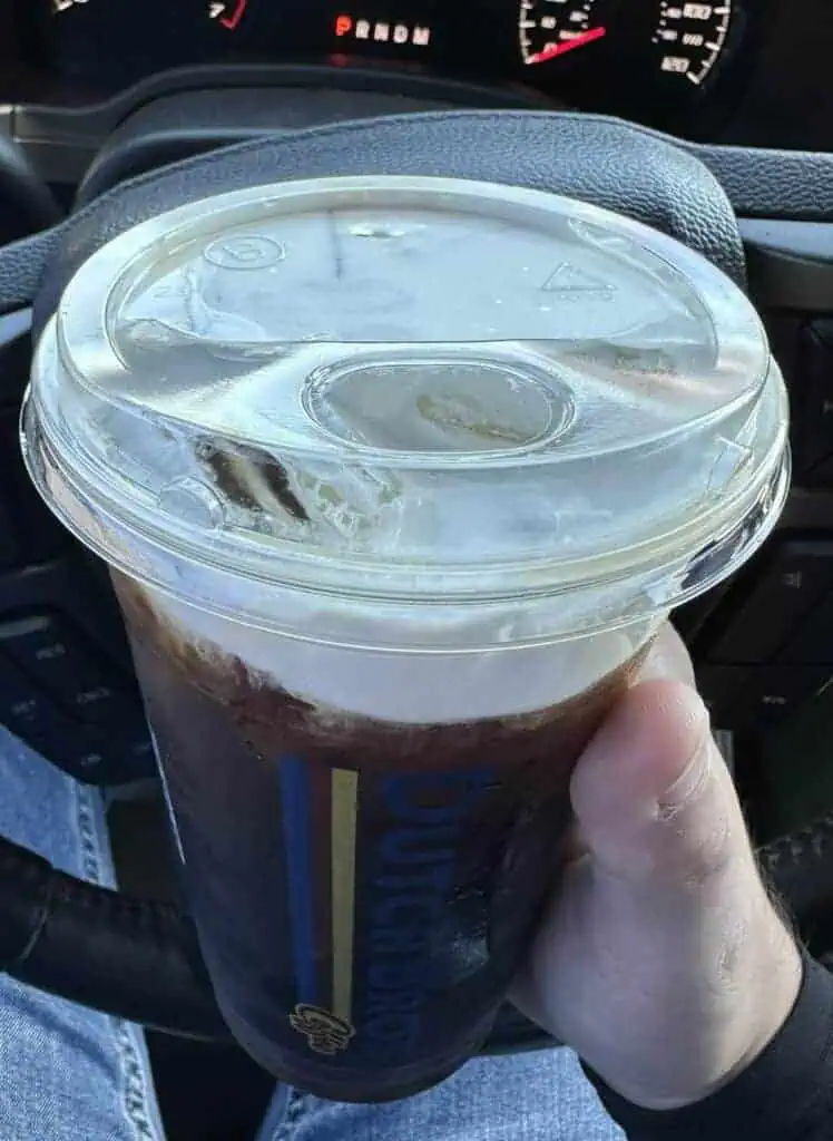 Iced Cold Brew, hazelnut, soft top