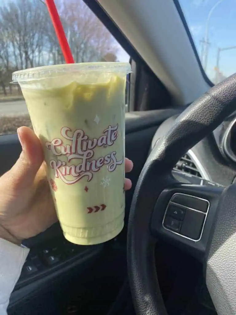 Matcha, Lavender and White Chocolate Syrup.