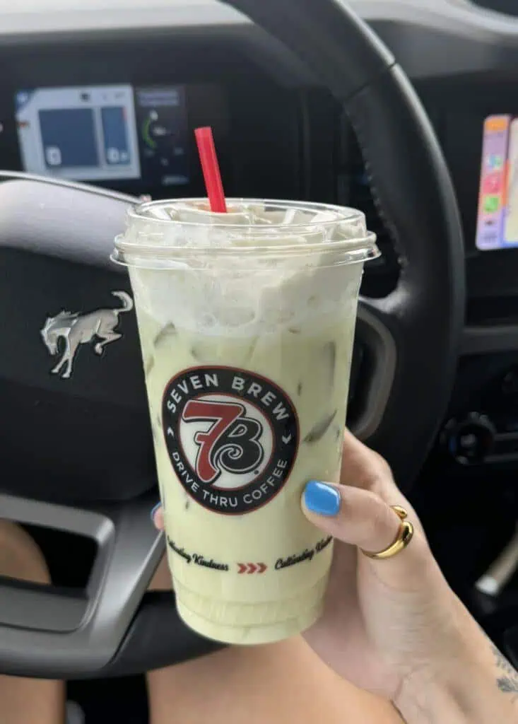 Medium vanilla matcha with vanilla cold foam