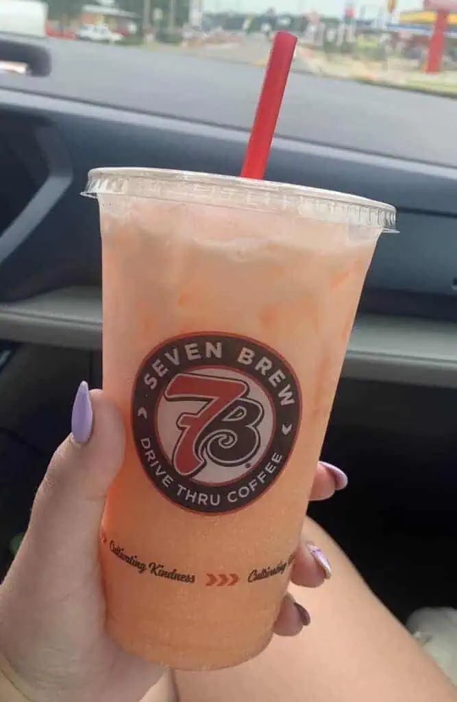 Orange Sherbet energy with cream