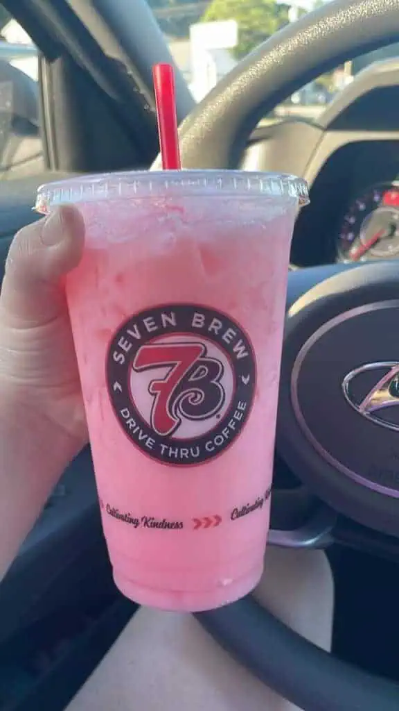 Pineapple and strawberry fizz, add cream