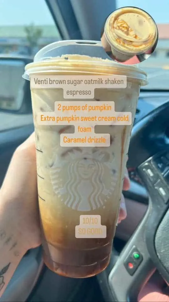Pumpkin Caramel Brown Sugar Shaken Espresso