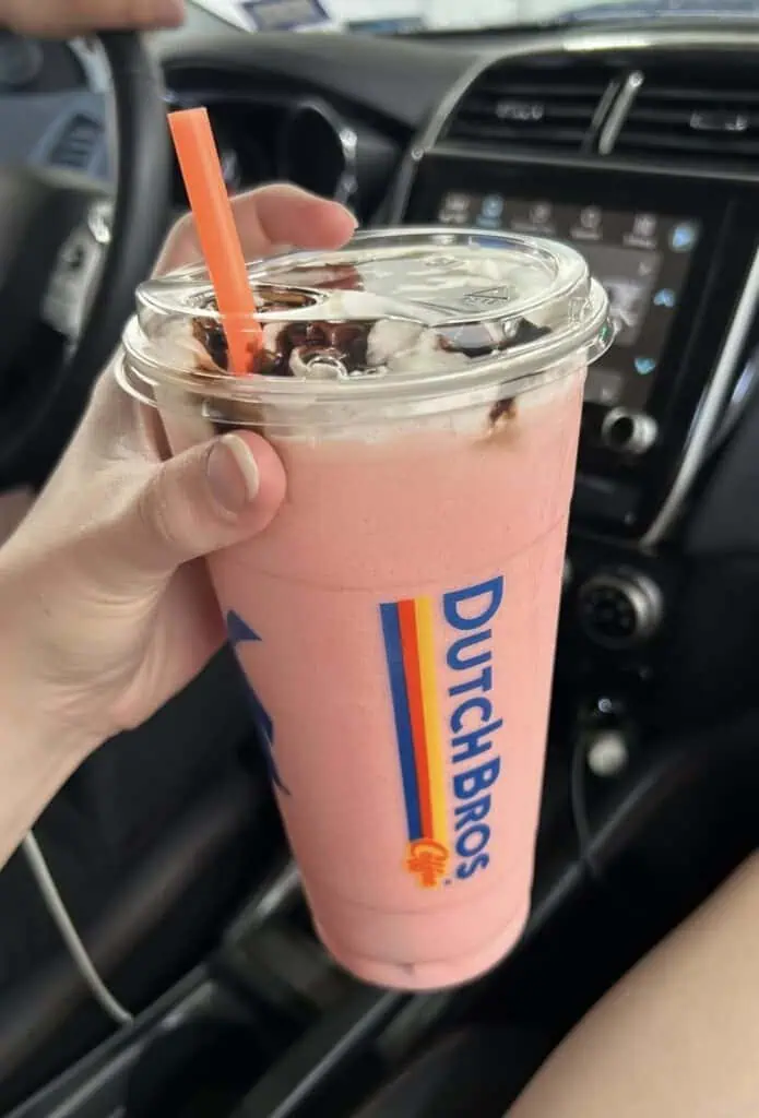 Strawberry Frost with Dark Chocolate & Whipped Cream