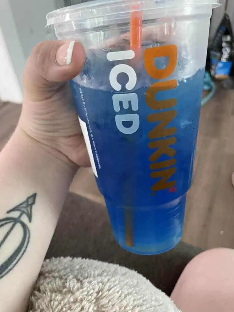 Strawberry Lemonade Refresher with Blue Raspberry