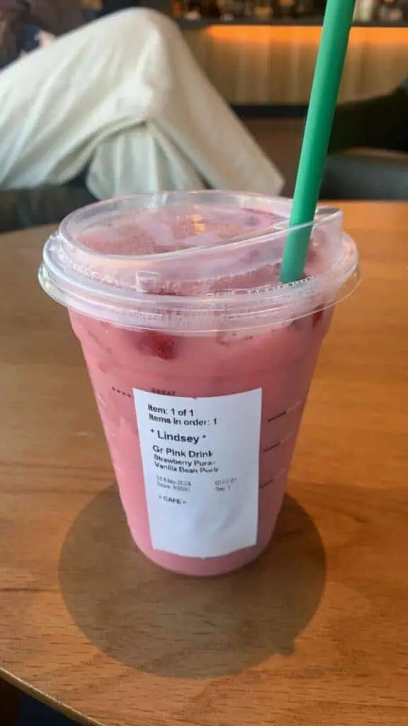 Strawberry Vanilla Pink Drink