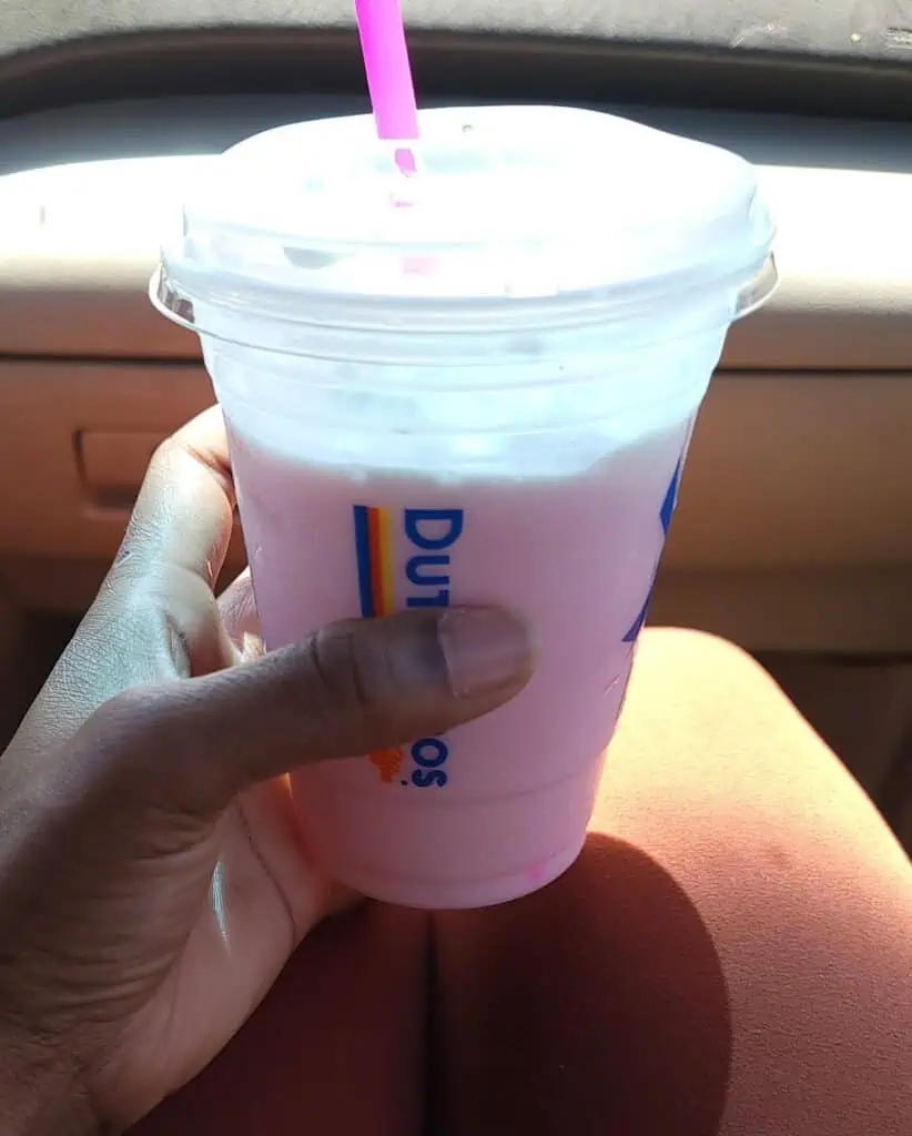 Strawberry banana coconut frost
