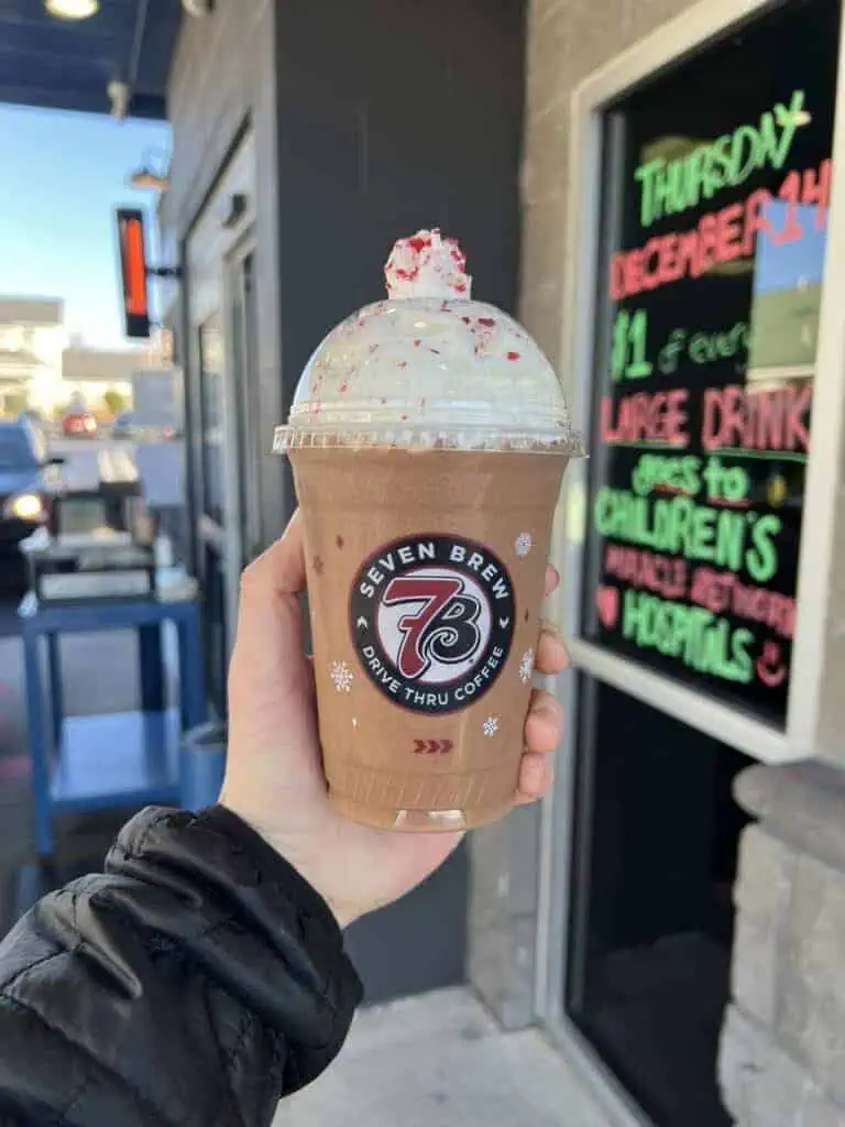 candy cane mocha chiller