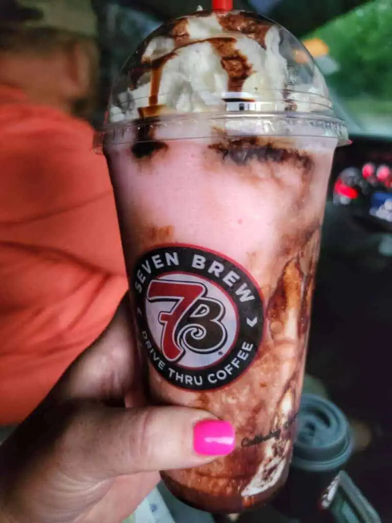 dirty strawberry shake with whipped cream