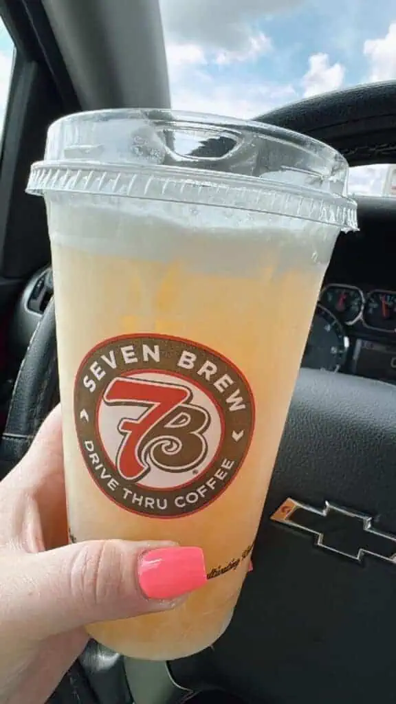 green tea with, peach mango & coconut