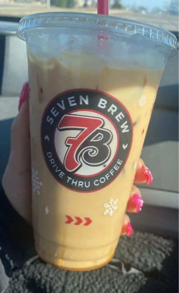 iced salted Honey latte extra sweet