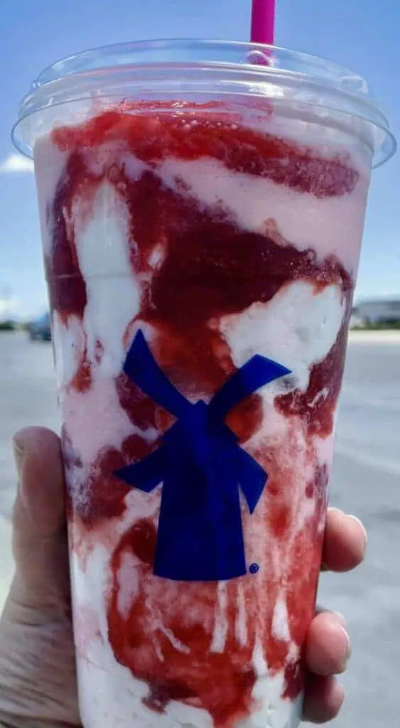 strawberry frost just add real strawberries and whipped cream parfait style